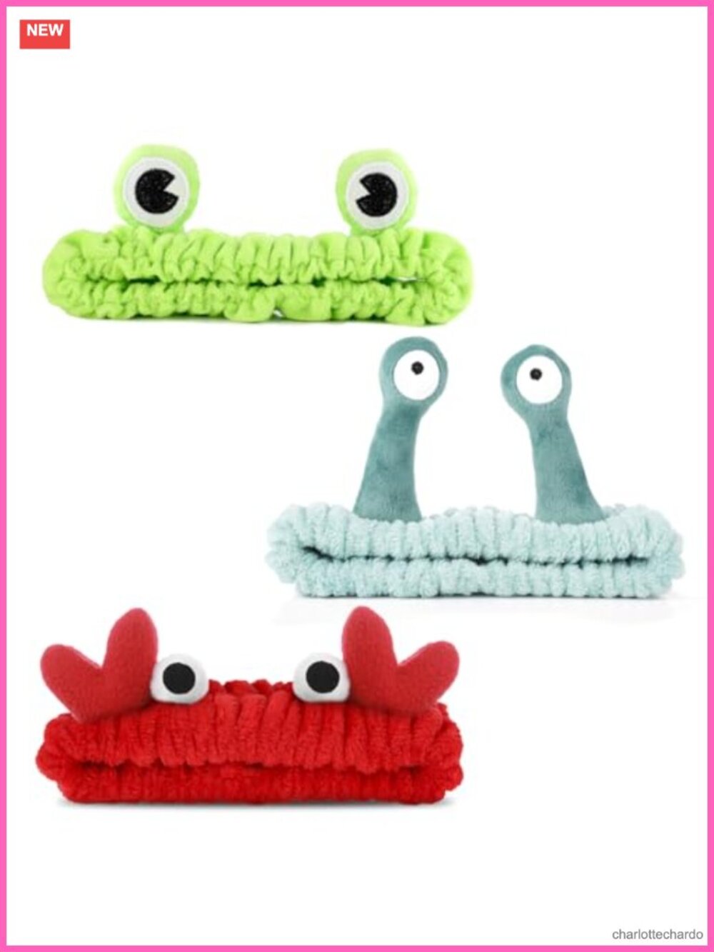 Spa Headband Set 3 Pack Coral Fleece Elastic Face Wash Makeup Head Wraps